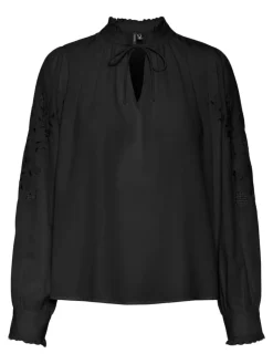 VMDAFNE LS TOP WVN black
