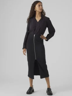 VMDAFNE LS TOP WVN black