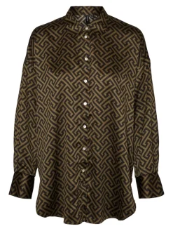 VMDAISY DAS LS OVERSIZE SHIRT WVN ivy green