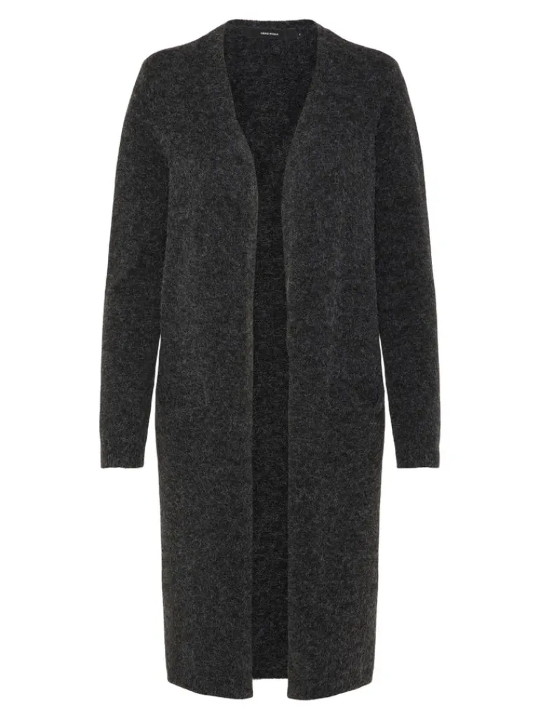 VMDOFFY LS LONG OPEN CARDIGAN GA NOOS black