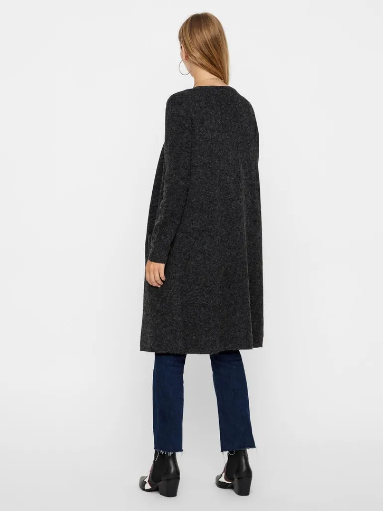VMDOFFY LS LONG OPEN CARDIGAN GA NOOS black