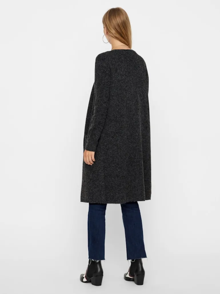 VMDOFFY LS LONG OPEN CARDIGAN GA NOOS black