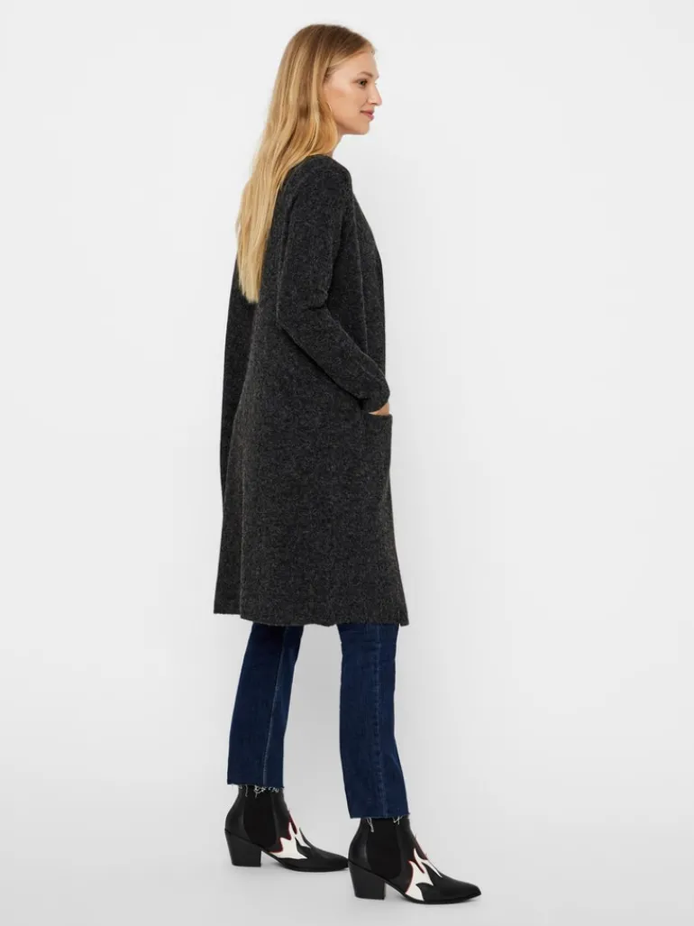 VMDOFFY LS LONG OPEN CARDIGAN GA NOOS black