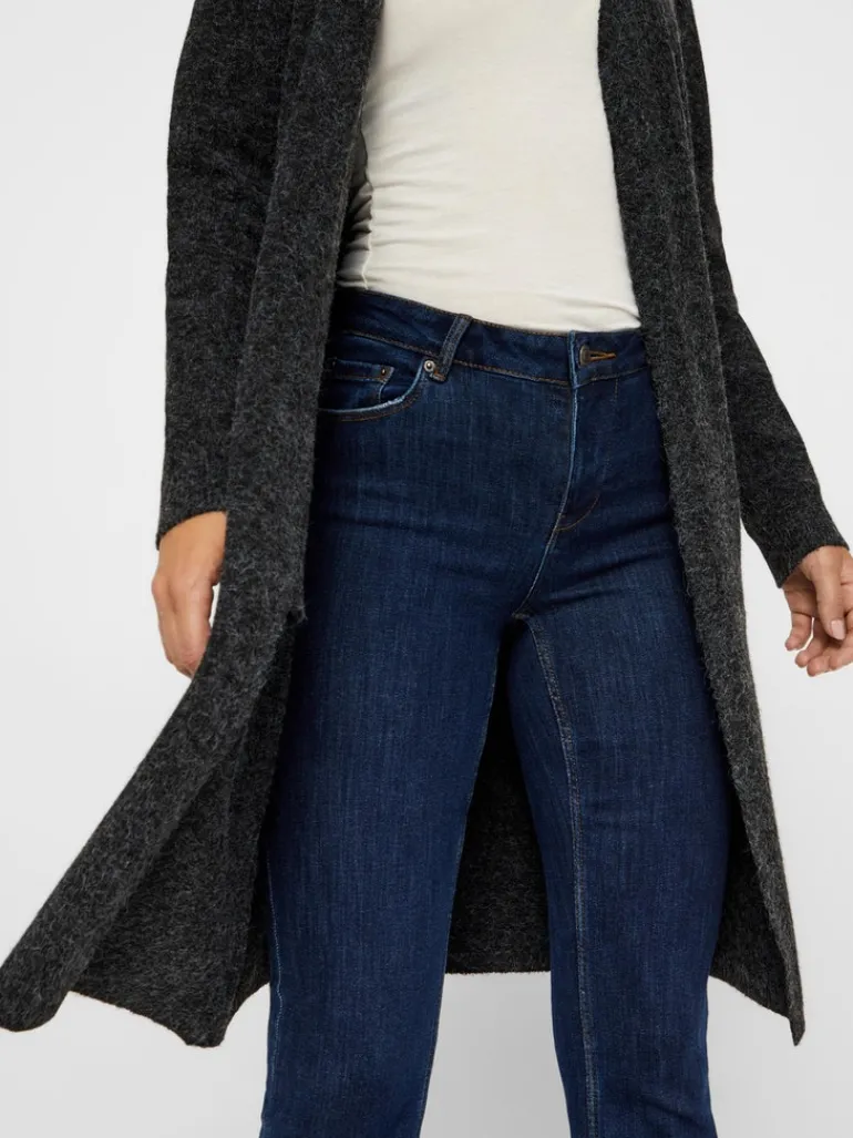 VMDOFFY LS LONG OPEN CARDIGAN GA NOOS black