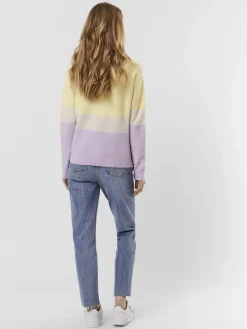 VMDOFFY LS O-NECK BLOCK BLOUSE GA CL lemon meringue