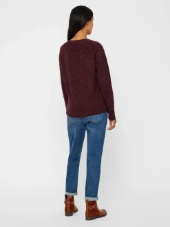 VMDOFFY LS O-NECK BLOUSE GA NOOS winetasting