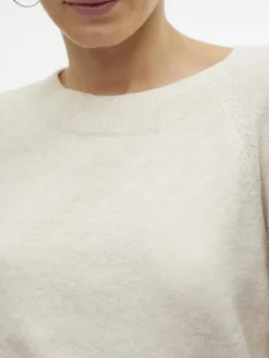 VMDOFFY LS O-NECK BLOUSE GA NOOS birch1