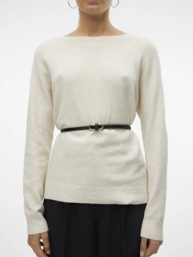 VMDOFFY LS O-NECK BLOUSE GA NOOS birch1