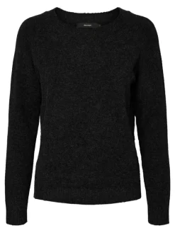 VMDOFFY LS O-NECK BLOUSE GA NOOS black