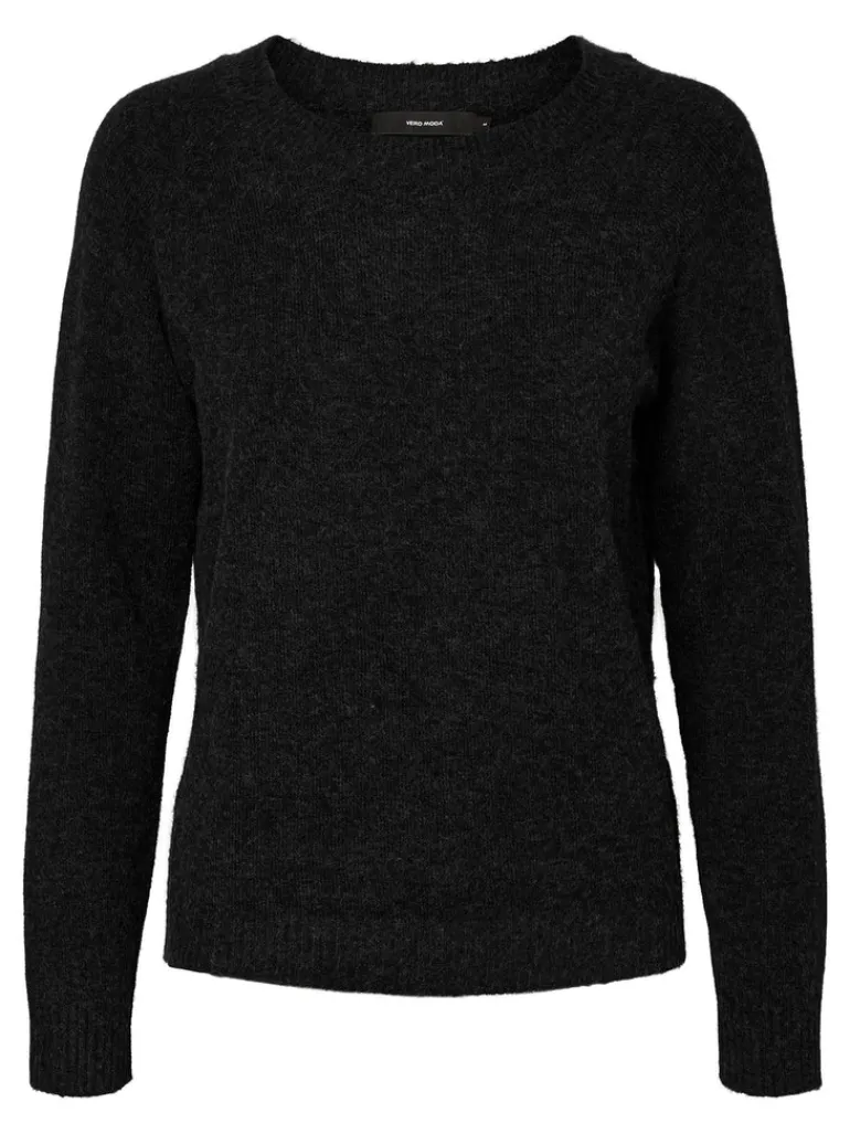 VMDOFFY LS O-NECK BLOUSE GA NOOS black