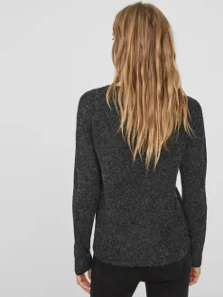 VMDOFFY LS O-NECK BLOUSE GA NOOS black