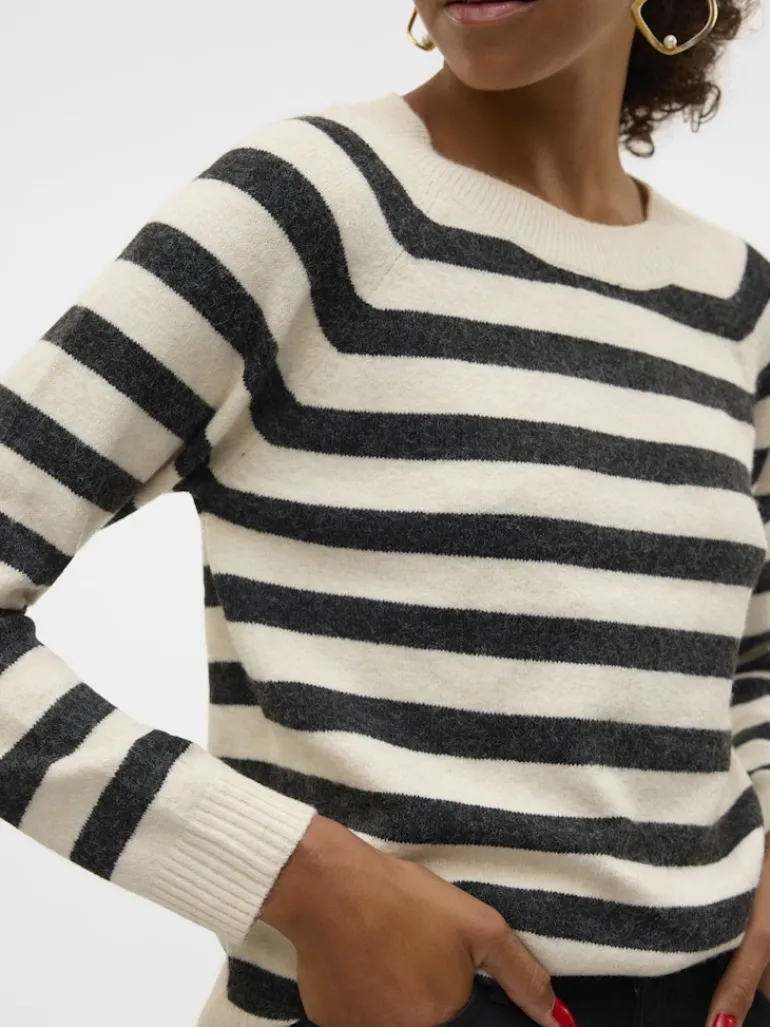 VMDOFFY LS O-NECK BLOUSE GA NOOS birch2