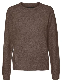 VMDOFFY LS O-NECK BLOUSE GA NOOS pinecone