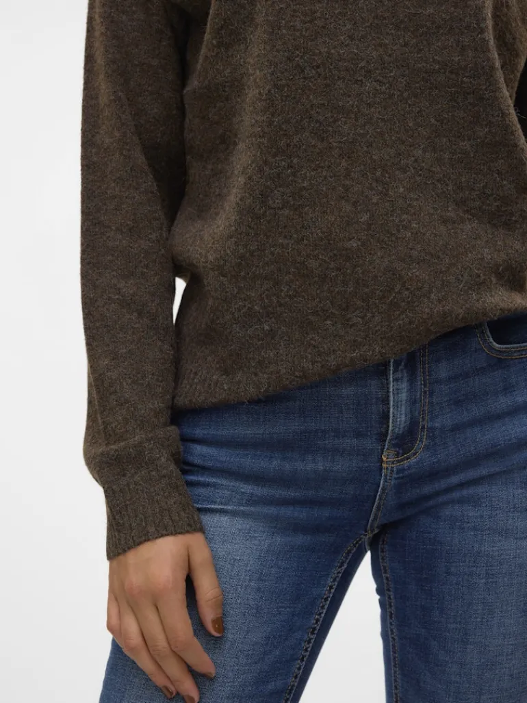 VMDOFFY LS O-NECK BLOUSE GA NOOS pinecone
