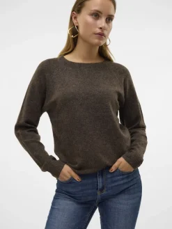 VMDOFFY LS O-NECK BLOUSE GA NOOS pinecone