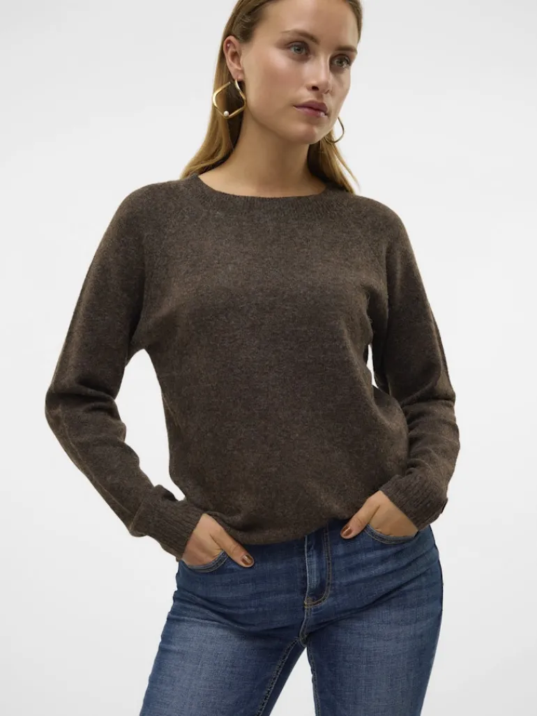 VMDOFFY LS O-NECK BLOUSE GA NOOS pinecone