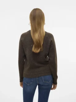 VMDOFFY LS O-NECK BLOUSE GA NOOS pinecone