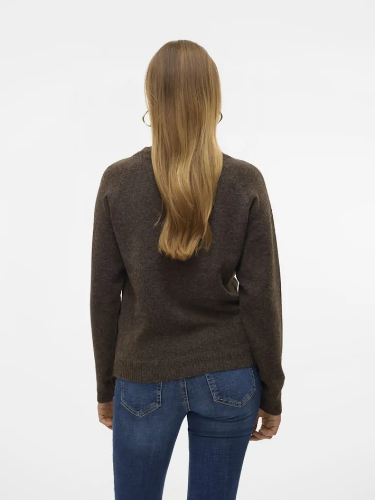 VMDOFFY LS O-NECK BLOUSE GA NOOS pinecone