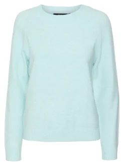 VMDOFFY LS O-NECK BLOUSE GA NOOS clearwater