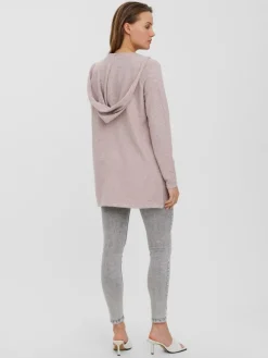 VMDOFFY LS OPEN HOOD CARDIGAN GA NOOS woodrose