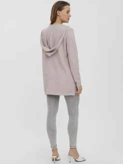 VMDOFFY LS OPEN HOOD CARDIGAN GA NOOS woodrose
