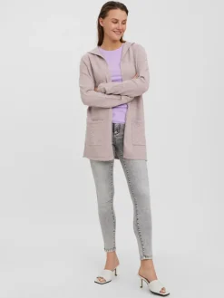 VMDOFFY LS OPEN HOOD CARDIGAN GA NOOS woodrose