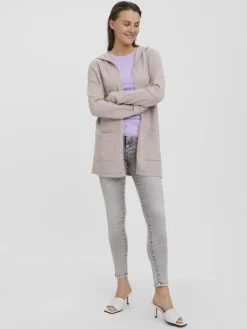 VMDOFFY LS OPEN HOOD CARDIGAN GA NOOS woodrose