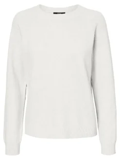 VMDOFFYSHINE LS O-NECK BLOUSE REP NOOS snow white