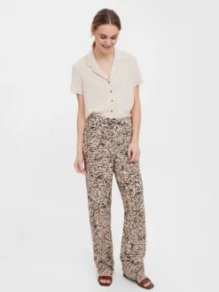 VMEASY HW WIDE PANTS WVN GA white pepper