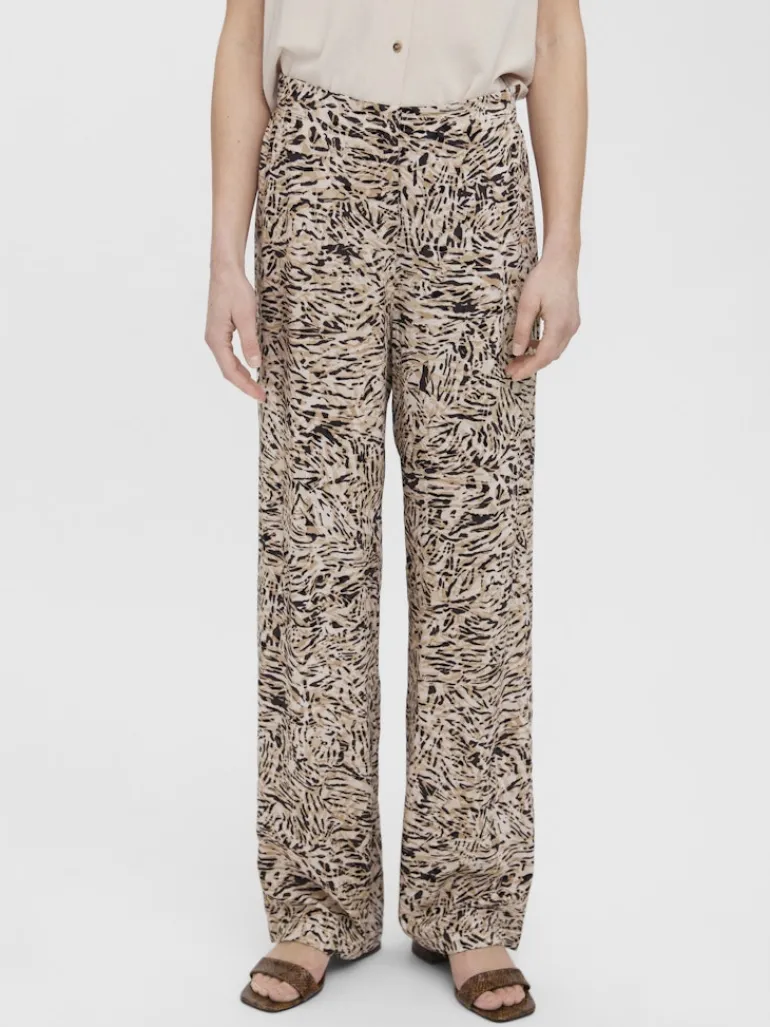 VMEASY HW WIDE PANTS WVN GA white pepper