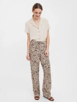 VMEASY HW WIDE PANTS WVN GA white pepper