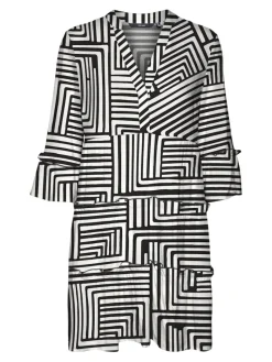 VMEASY JOY 3/4 SHORT DRESS WVN GA black