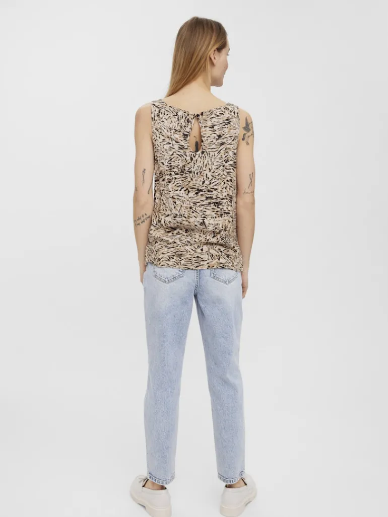 VMEASY SL TANK TOP WVN GA white pepper