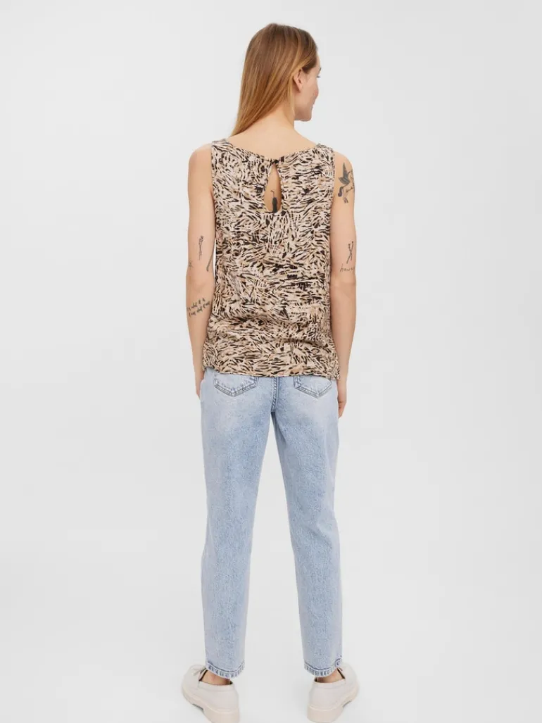 VMEASY SL TANK TOP WVN GA white pepper