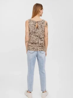 VMEASY SL TANK TOP WVN GA white pepper