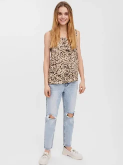 VMEASY SL TANK TOP WVN GA white pepper
