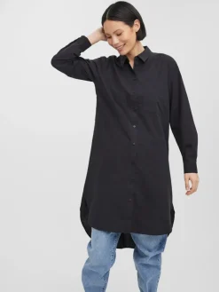 VMELLA L/S LONG SHIRT NOOS black