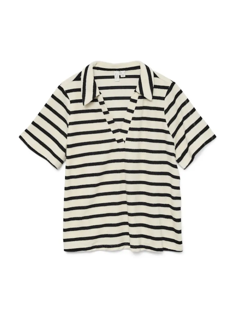 VMEMELI S/S V-NECK TOP JRS LCS birch1