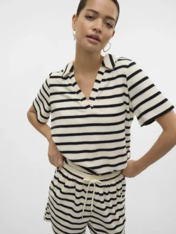 VMEMELI S/S V-NECK TOP JRS LCS birch1