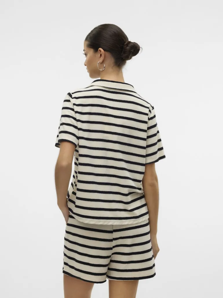 VMEMELI S/S V-NECK TOP JRS LCS birch1