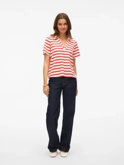 VMEMELI S/S V-NECK TOP JRS LCS birch2