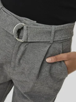 VMEVA HR LOOSE BELT PANT GA COLOR medium grey melange