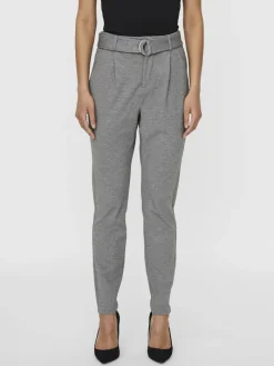 VMEVA HR LOOSE BELT PANT GA COLOR medium grey melange
