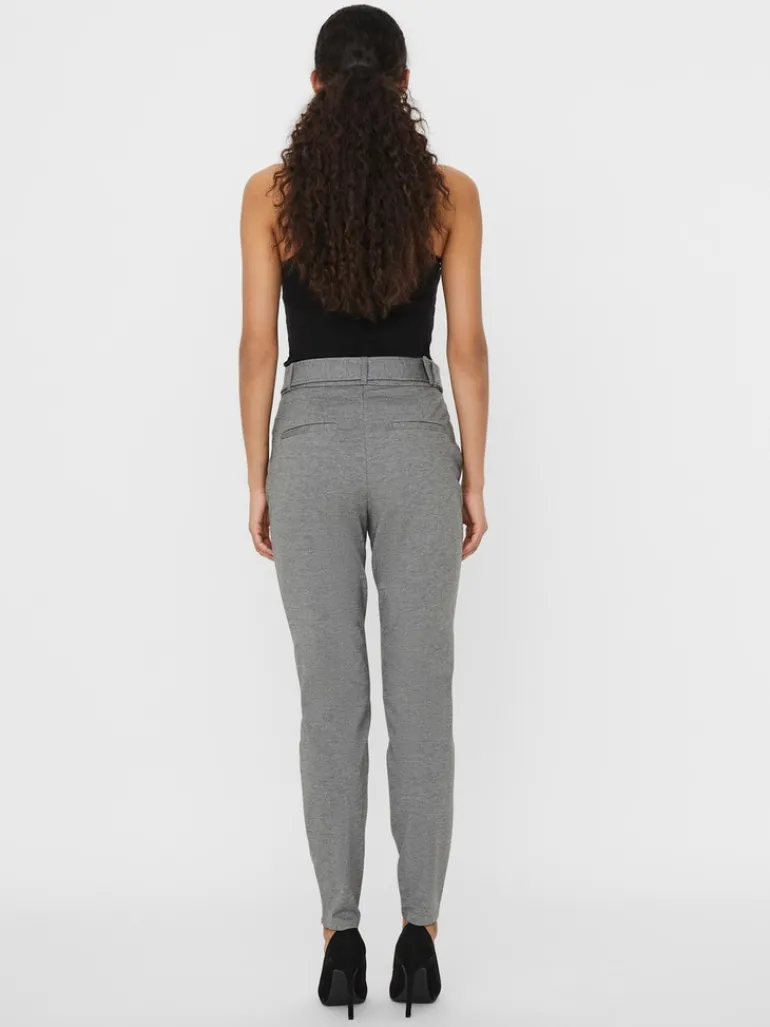 VMEVA HR LOOSE BELT PANT GA COLOR medium grey melange