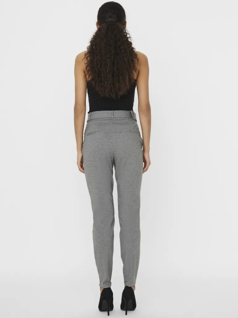 VMEVA HR LOOSE BELT PANT GA COLOR medium grey melange