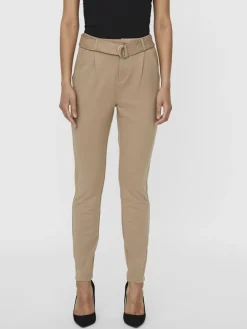 VMEVA HR LOOSE BELT PANT GA COLOR silver mink