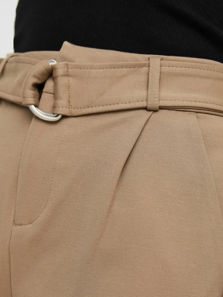 VMEVA HR LOOSE BELT PANT GA COLOR silver mink