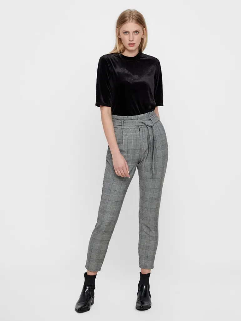 VMEVA HR LOOSE PAPERBAG CHECK P GA NOOS grey