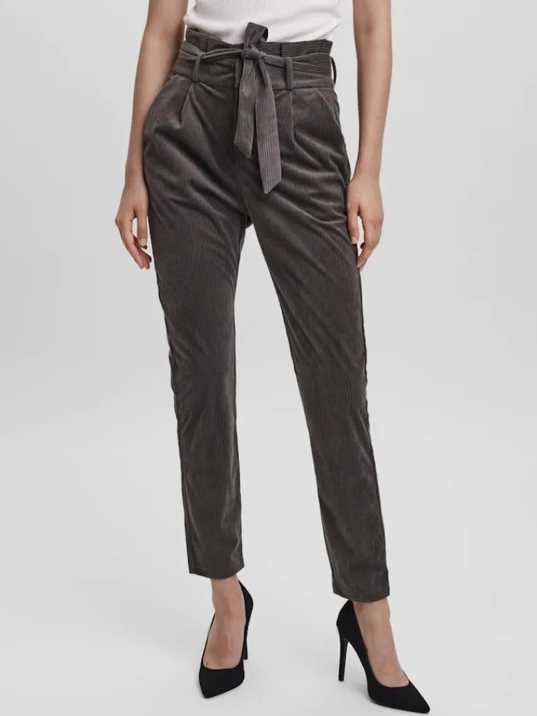 VMEVA HR LOOSE PAPERBAG CORD PANT NOOS peat