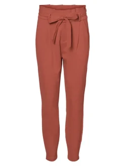 VMEVA HR LOOSE PAPERBAG PANT GA COLOR marsala